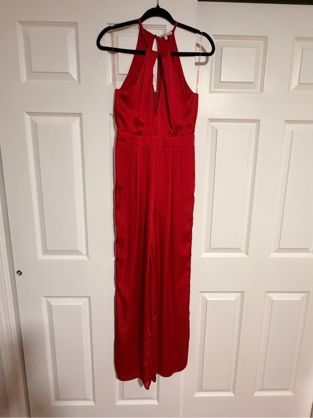 Charlotte Russe Red Halter Neck Jumpsuit